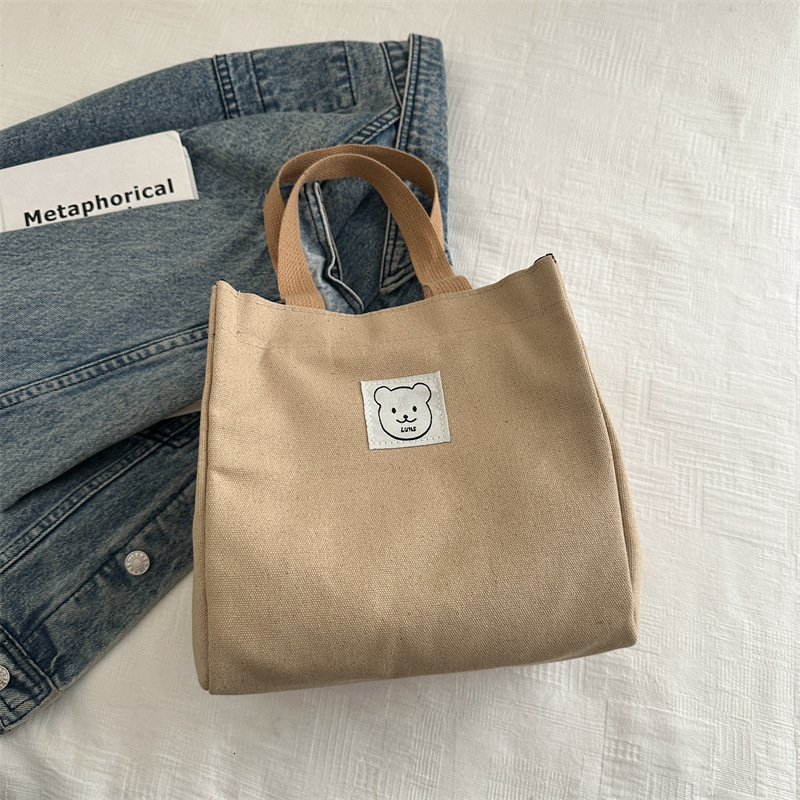 Free Delivery Designer Bag Office 2025 New Ladies' Tote Lunch Box Small Canvas Large Capacity Luxury Bag