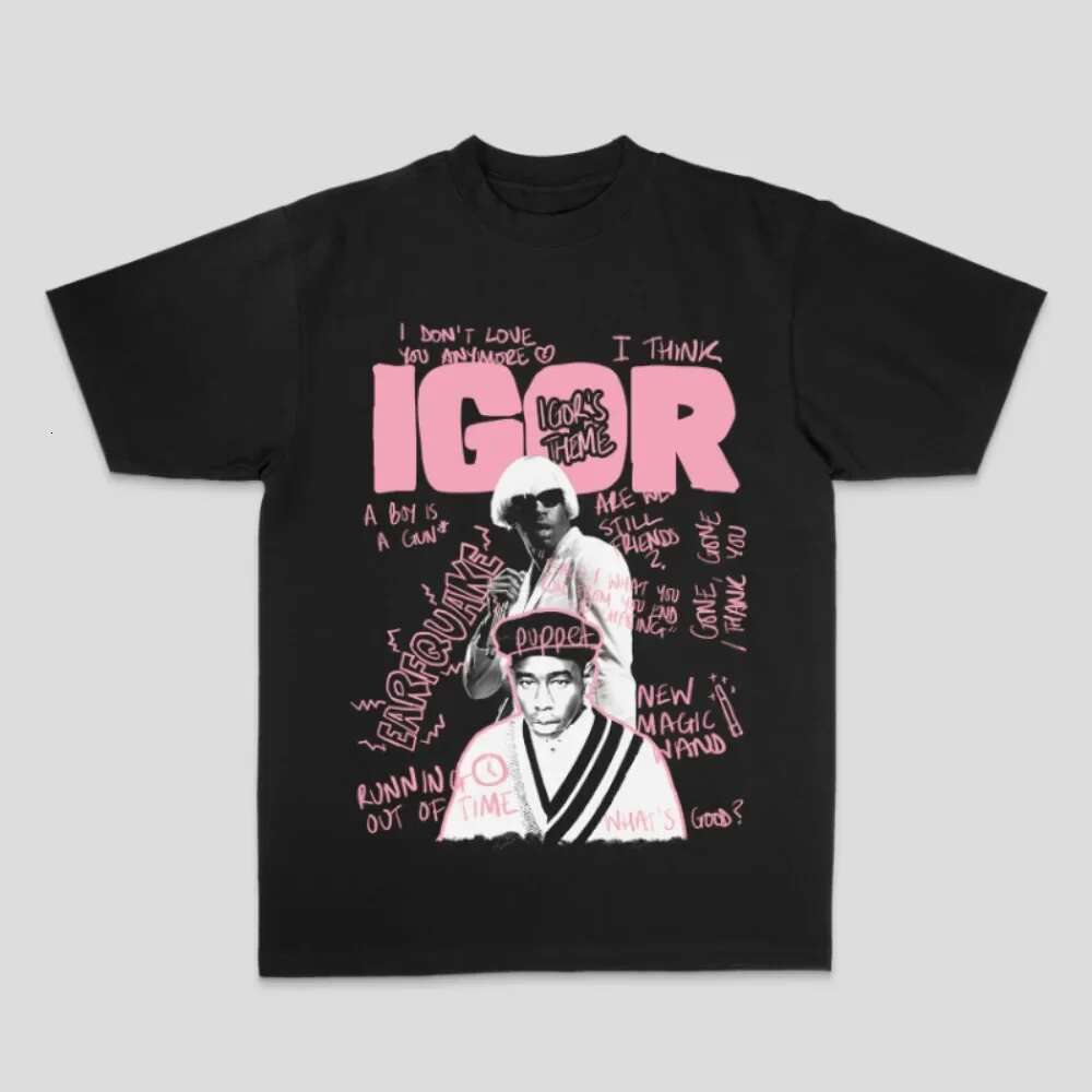 Retro Trend Portrait 2025 Tyler The Creator Tshirt Summer Streetwear Tee Men Women Top Casual Haruku Y2K Hip Hop Rapper Singer