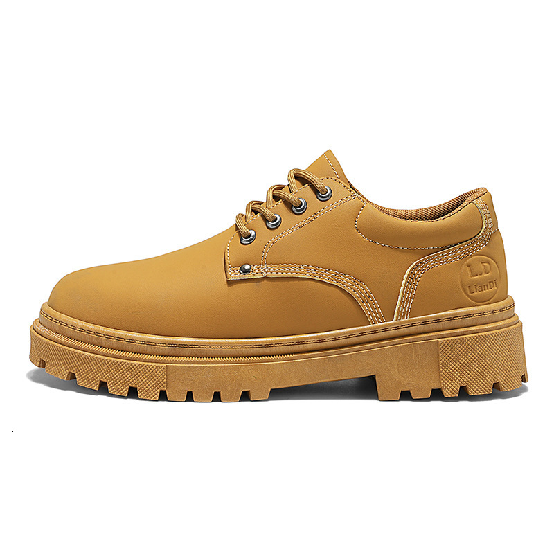 Spring New British Style Work Clothes Men S Casual Leather Fashion Trend Thick Casual Shoes Soled Single Shoes Ddmysaturn
