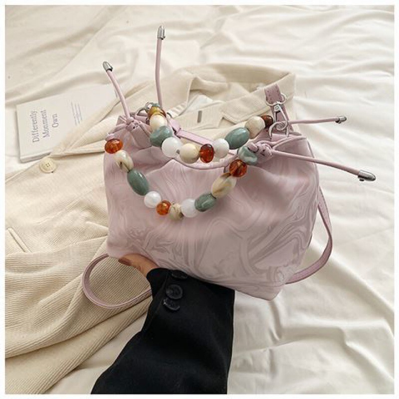 New designer new Chinese style women's 2025 new summer style multifunctional crossbody bag designer fashionable and popular hand-held bucket bag