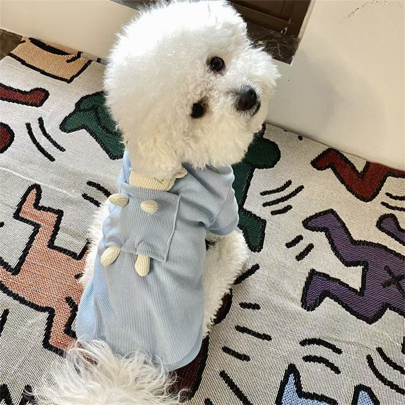 T00213 Early spring and autumn cat and dog pet clothes Teddy small dog puppy Bichon thin cat clothes anti-hair loss