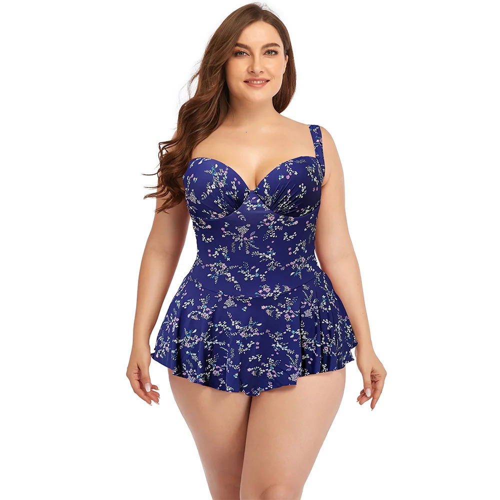 Push Up One Piece Swimsuit Women Plus Size Swimwear Large Big Plussize Swimming Suits Beachwear Bathing Suits 250515