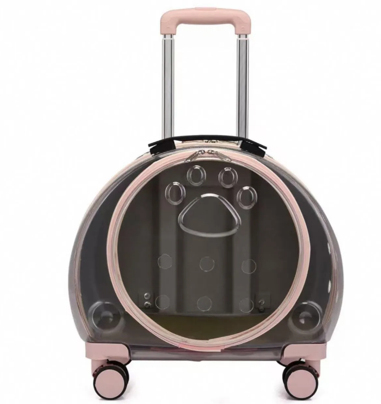 New pet suitcase, fully transparent cat bag, universal aviation case, dog outdoor backpack, portable bubble box