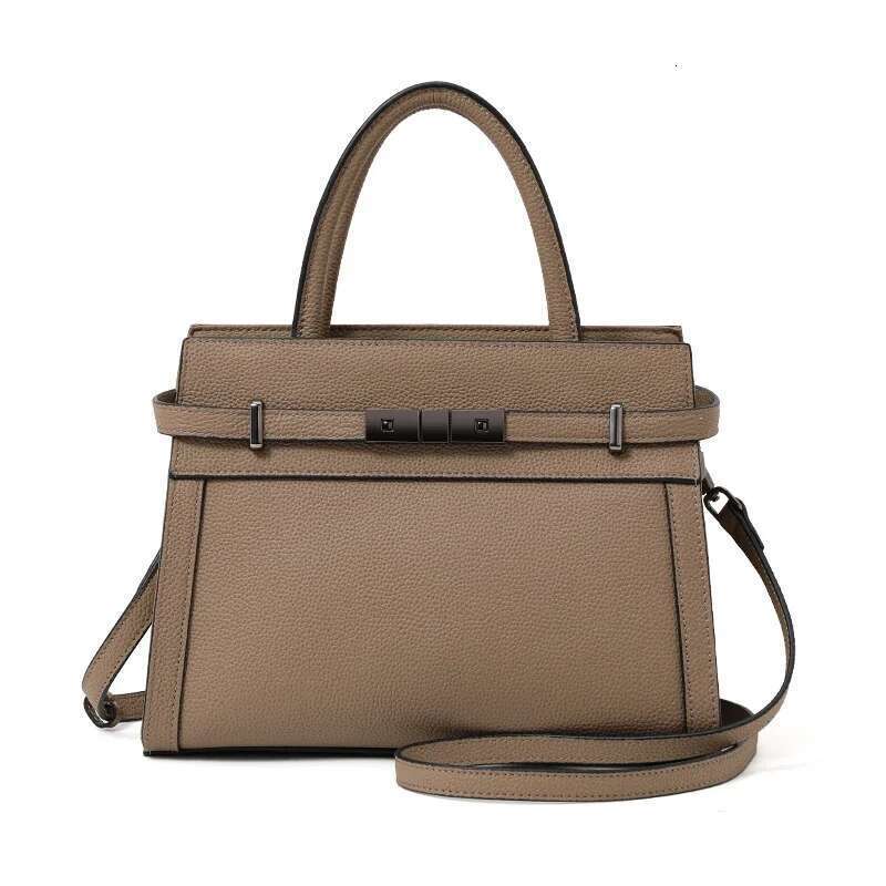 2025 New Model -Inspired Elegant Leather-Toned High-Class Top-Grain Cowhide Handbag