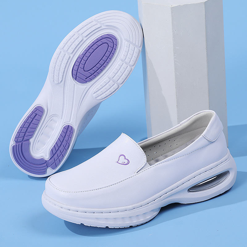 Nurse Made Casual Shoes Of Genuine Leather Women S Summer Air Cushion Soft Sole Breathable Thick Sole Work Shoes Ddmysaturn