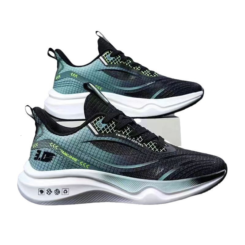 Flyknit 2025 autumn new trend casual lightweight sports running shoes soft sole fashionable men