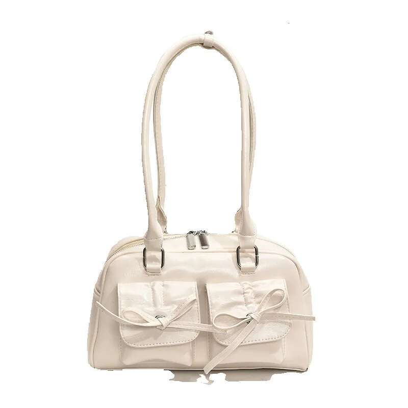 Small high-end single shoulder with high aesthetic value, ballet style bow, summer new women's bag, exquisite and fashionable crossbody bag Free 