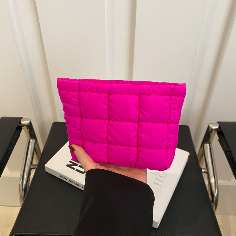 Free Delivery Designer Bag Korean Style Multi Color Minimalist Makeup Hand Held Small Square Large Capacity Multifunctional Storage Spring 2025 Luxury