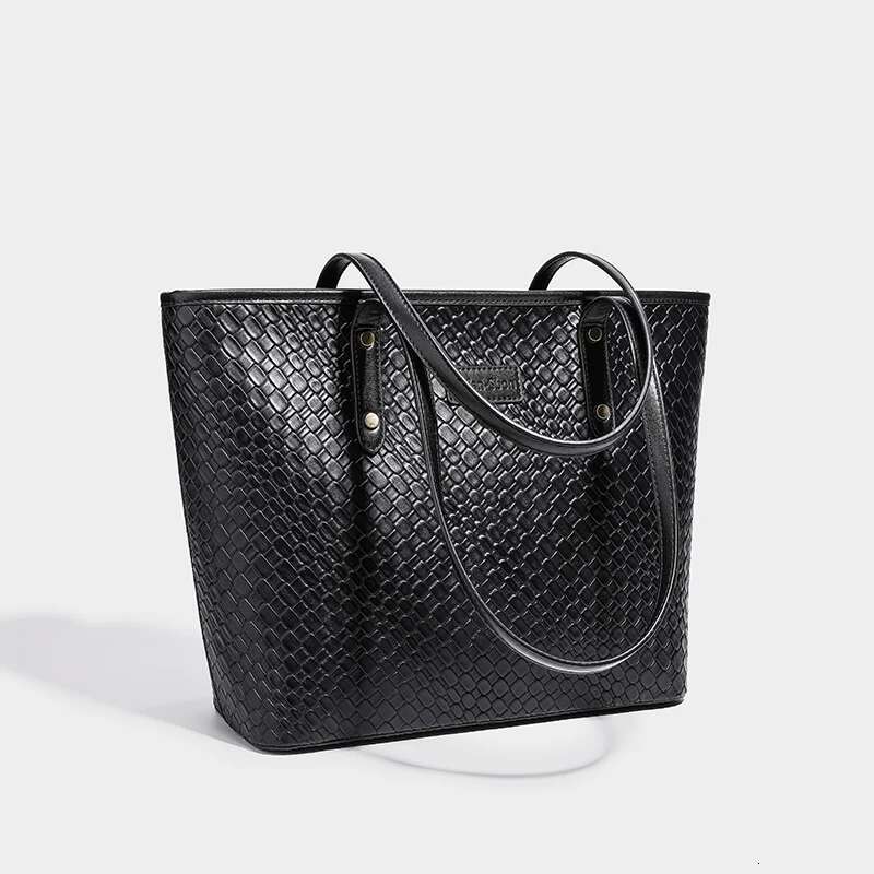 Fashion English Letter Handbag Women PU Leather Tassel Top-Handle Shoulder Bag Large Capacity Lady Tote Design Purse