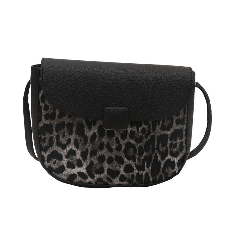 Free Delivery Designer Bag Internet Celebrity Fashion Leopard Print Single Shoulder Crossbody 2025 Winter New Versatile Ins Niche Design Stylish Saddl
