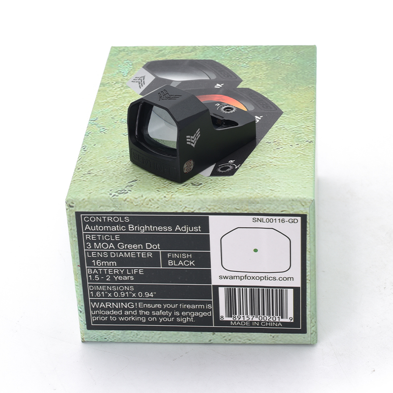 Sentinel 1x16mm 3MOA Micro Reflex Green/Red DOT Sight SNL00116 RMSc