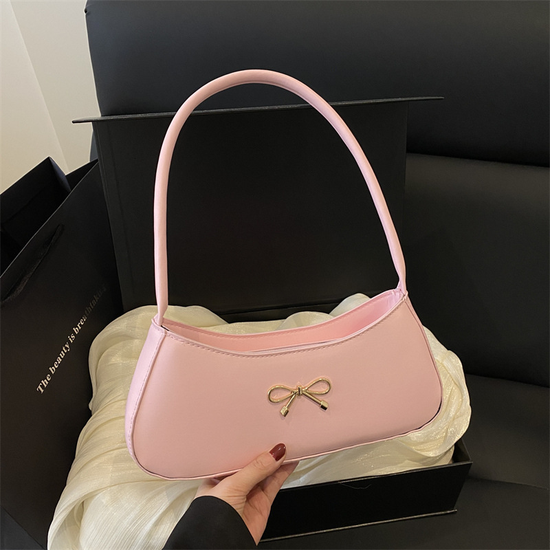 Bow Underarm For Women Summer New Style Simple Luxury Bag And New Free Delivery Designer Bag Stylish Small Square High Quality Single Shoulder Crossbo