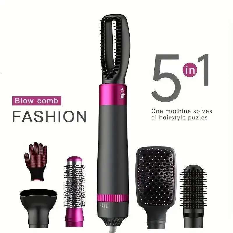 Homefish 5 in 1 Hair Hot Air & Volumizer Styler Set With Interchangeable Brush Head Negative Ionic Blow Dryer