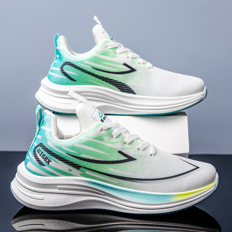2025 spring/summer new shock-absorbing running for men and teenagers, versatile casual sports shoes, mesh men's shoes