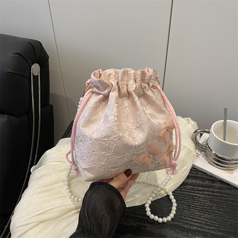 This Year's Popular Luxury Bag Fashion Pearl New Free Delivery Designer Bag Shoulder Crossbody 2025 Spring And Summer New Stylish Water Bucket Ba