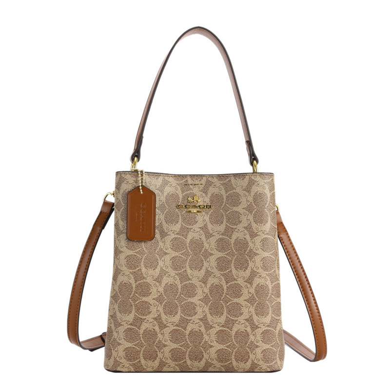 free shipping designers bags for womens 2025 New Fashionable Printed Handbag Versatile Large Capacity Single Shoulder Diagonal Span Bag Water Bucket B