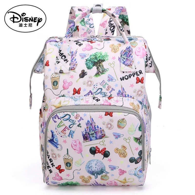 Disney New Backpack Simple and Fashionable Outing Mother and Baby Bag Casual Large-capacity Trendy and Fashionable Mommy BagXJ250515