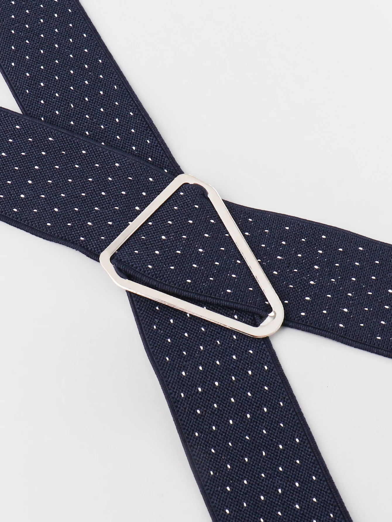 Stylish mens suspenders elastic white dot suspenders 250515