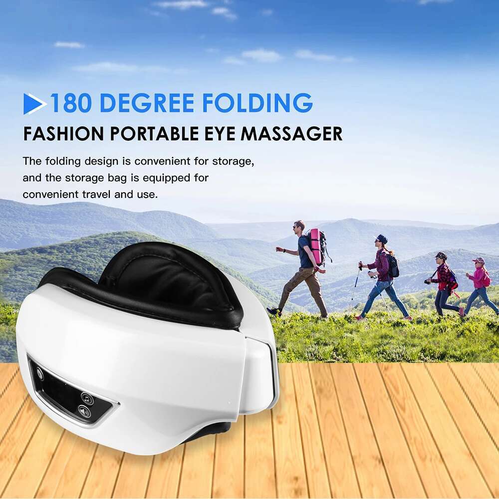 Massager 6D Smart Airbag Vibration Care Music Eye Mask Hot Compress Wireless Massage Anti-Winkle