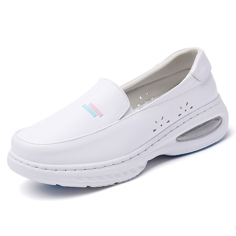 Nurse Made Casual Shoes Of Genuine Leather Women S Summer Air Cushion Soft Sole Breathable Thick Sole Work Shoes Ddmysaturn