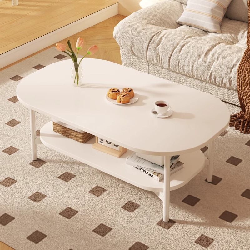 B5151 Simple modern coffee table small apartment living room home cream style sofa small table