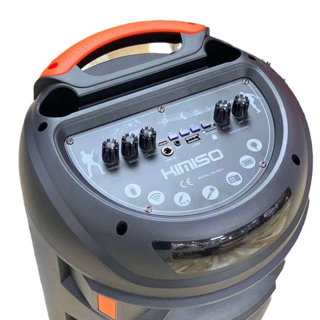 Dual 8-inch color light Bluetooth speaker, wireless microphone, 8-inch outdoor portable large speaker X241207