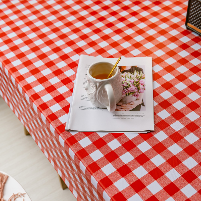 B402 waterproof tablecloth, oil-proof and wash-free new pvc table mat decorative table cloth home internet celebrity ins style coffee table cloth