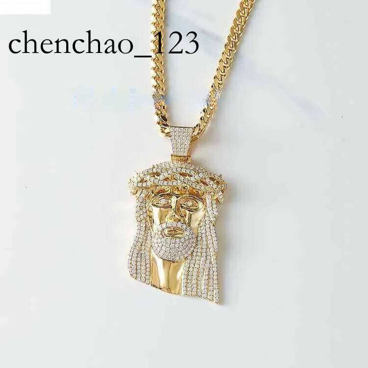 2025 Mens Sier 10k Solid Gold Iced Out Moissanite Hip Hop Jewelry Jesus Piece Charm Pendant for Necklace