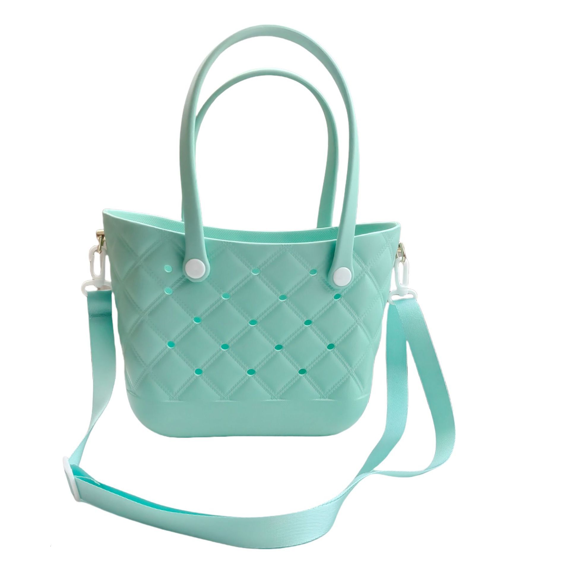 Beach DIY Handbag EVA New Fashionable Hollow Out Portable Waterproof Storage Mini Outdoor Shoulder Strap Hole Bag