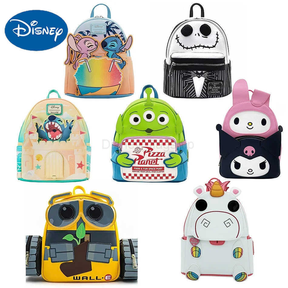 Disney Toy Story 3 Alien Three-eyed Leather Backpack Fashion Backpack High Quality Sally Backpack Lady Birthday Gifts for GirlsXJ250515