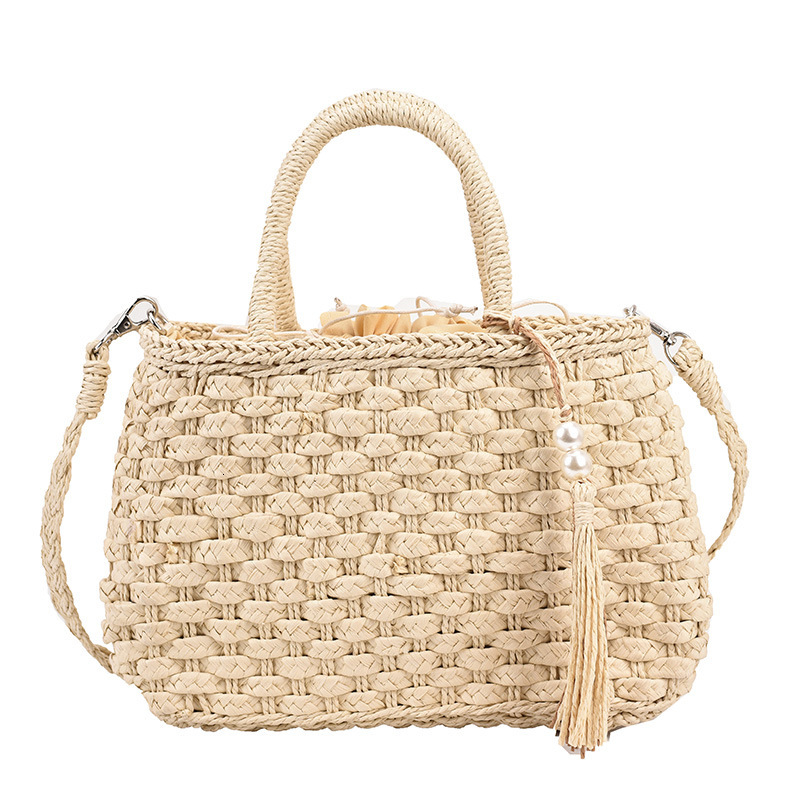 2025 Summer Fashion Hollow Weaving Handheld Vegetable Basket for Women's and Beach Vacation Single Shoulder Crossbody Bag