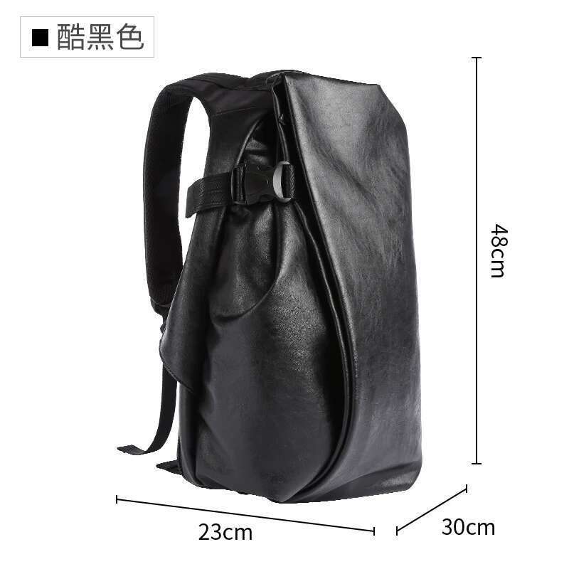 MOYYI Leather For Men 15.6 Inch Laptop Waterproof Business Rucksack Anti Theft Travel Backpack Large Capacity