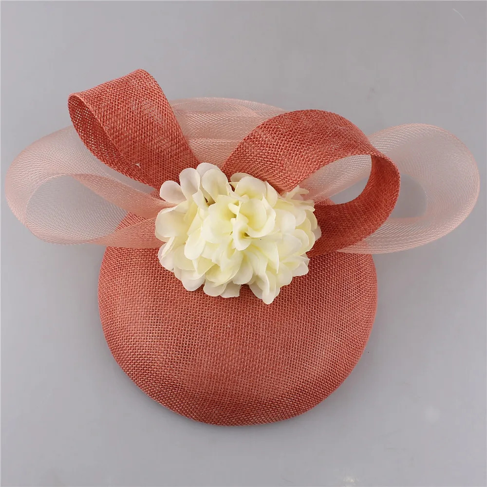 Lavender Flower Women Fascinator Hat Cocktail Millinery Church Headband Elegant Fancy Headpiece Nice Show Party Mesh Caps 250514