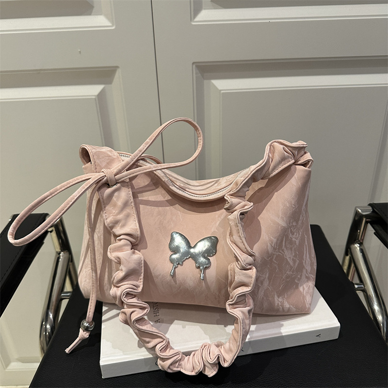 Fashionable Tote New Luxury Bag Free Delivery Designer Bag Women 2025 New Versatile Bow Cross Shoulder Big Bag With High Quality Texture For Commuting