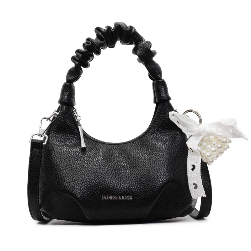 High end niche design handbag for women 2025 new fashionable and versatile super hot pleated single shoulder crossbody bag