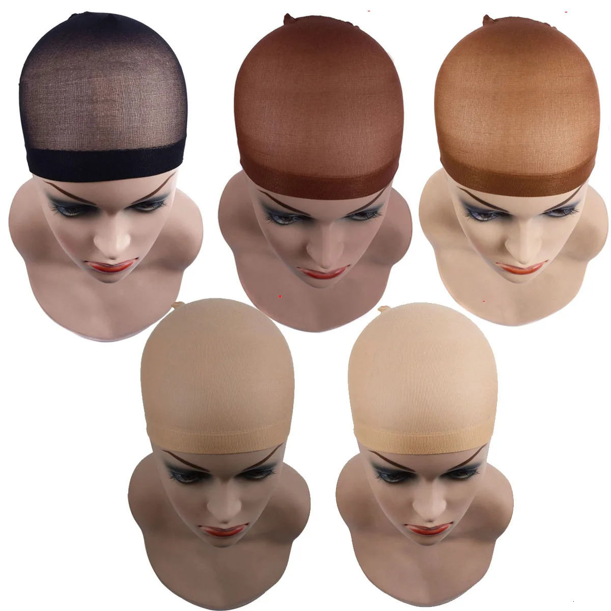 1Pack Nylon Wig Making Cap Mesh Stocking Wig Cap Invisible Hair Nets For Hair Wigs Brown Black Salon Hairnet Wig Caps For Women 250513