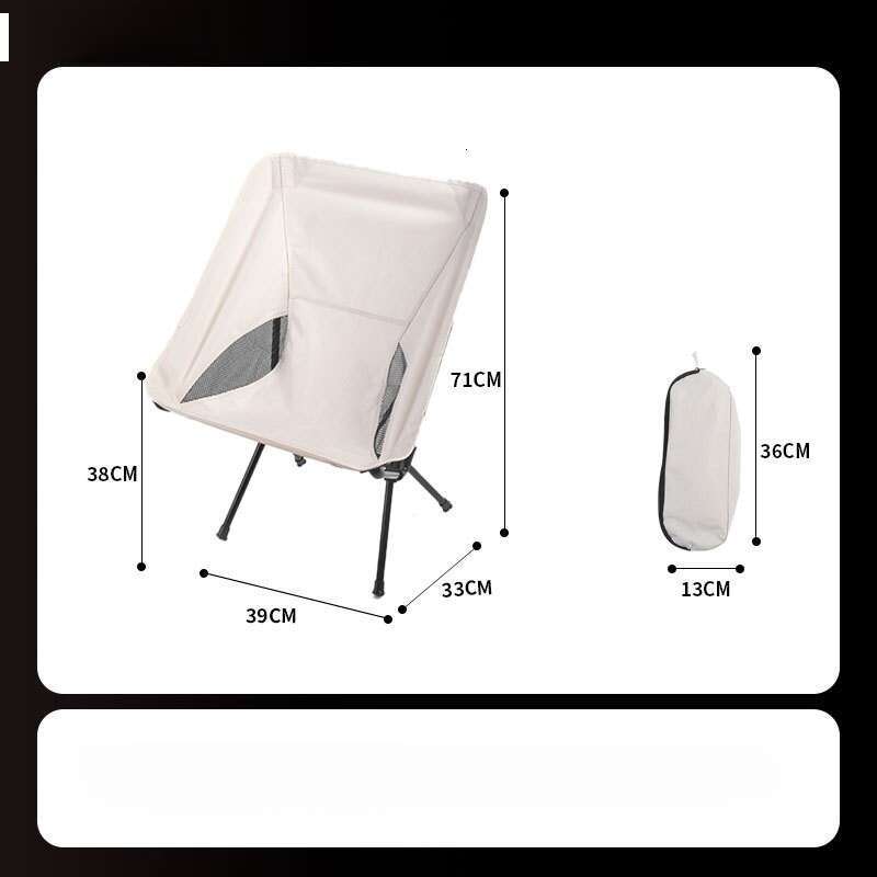 Outdoor Beach Fishing Camping Folding Moon Sports Space Chair Travel Portable Cycling
