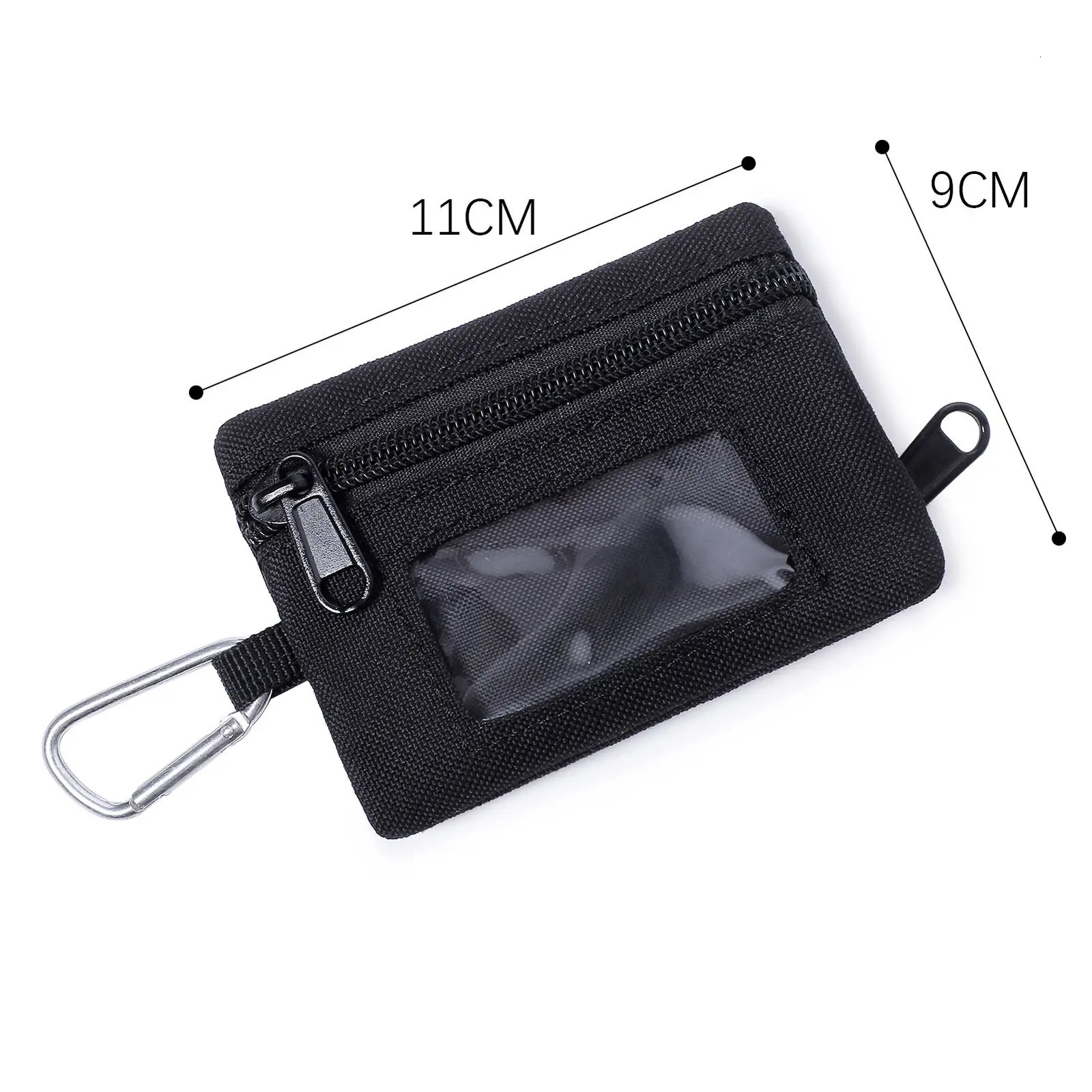 Mini Portable Key Card Case EDC Pouch Bag Purse Hiking Waist Packs for Outdoor Zipper Waterproof Hook Wallet 250515