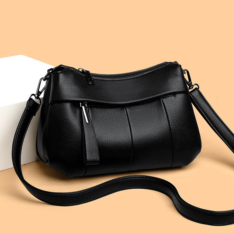 New Fashion Crossbody Bag Retro High end Atmospheric Texture Women's Soft Leather New Bag Women's Crossbody Bag Fashion Simple Women's 