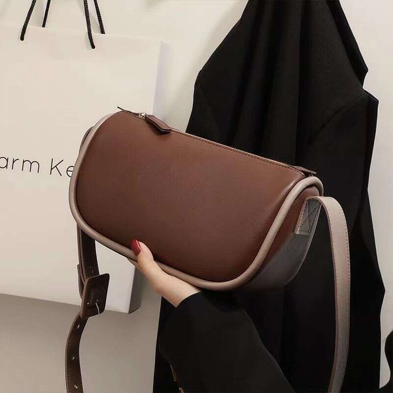 Genuine leather cowhide high-end handbag 2025 new summer casual crossbody versatile shoulder dumpling bag for women