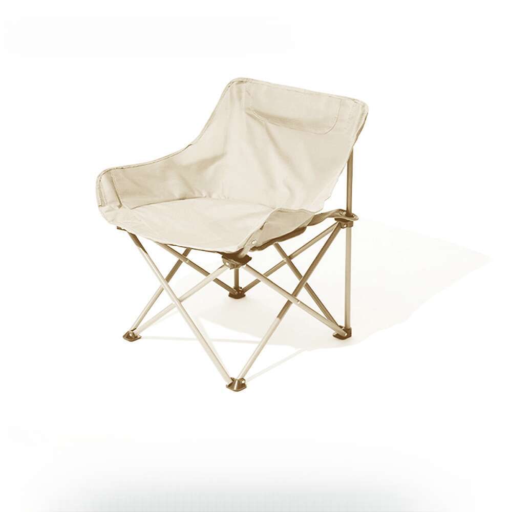 Outdoor camping with backrest, moon portable fishing chair, art folding chair