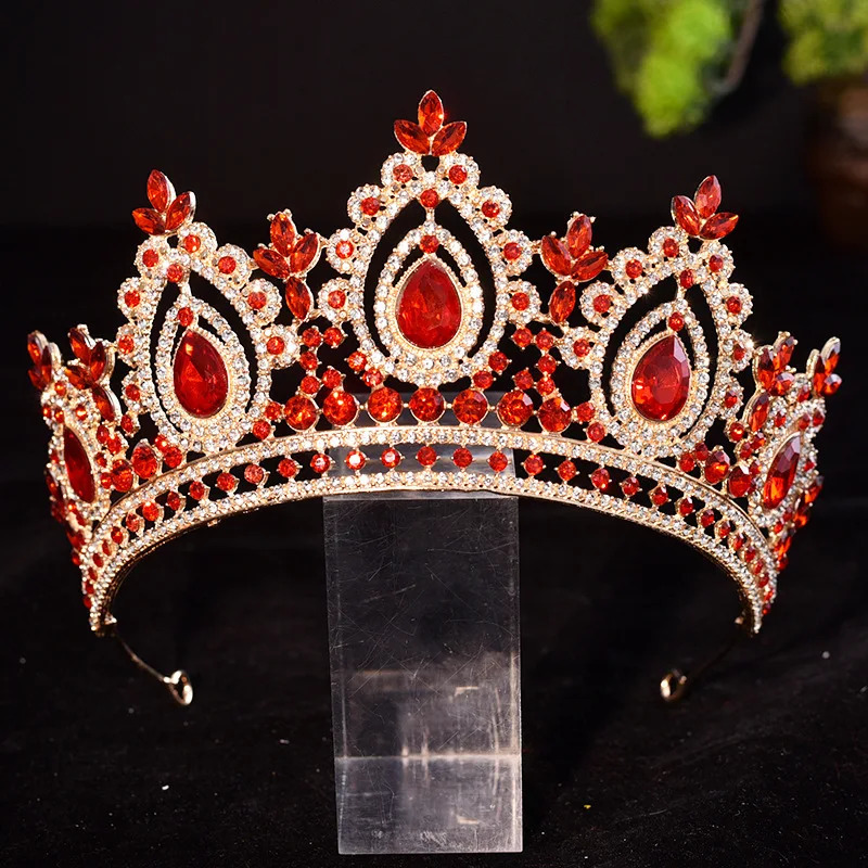 Silver Gold Color Crystal Rhinestone Tiaras And Crowns For Bride Women Princess Diadems Wedding Hair Accessories 250509