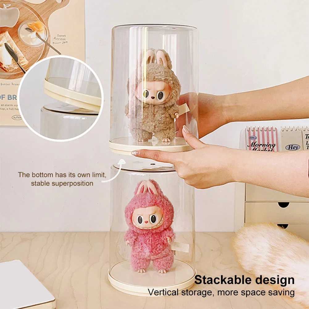 Pendant Display Rotating Transparent Labubu Doll Blind Box Storage Dustproof And Moisture-Proof (no doll) Free shipping