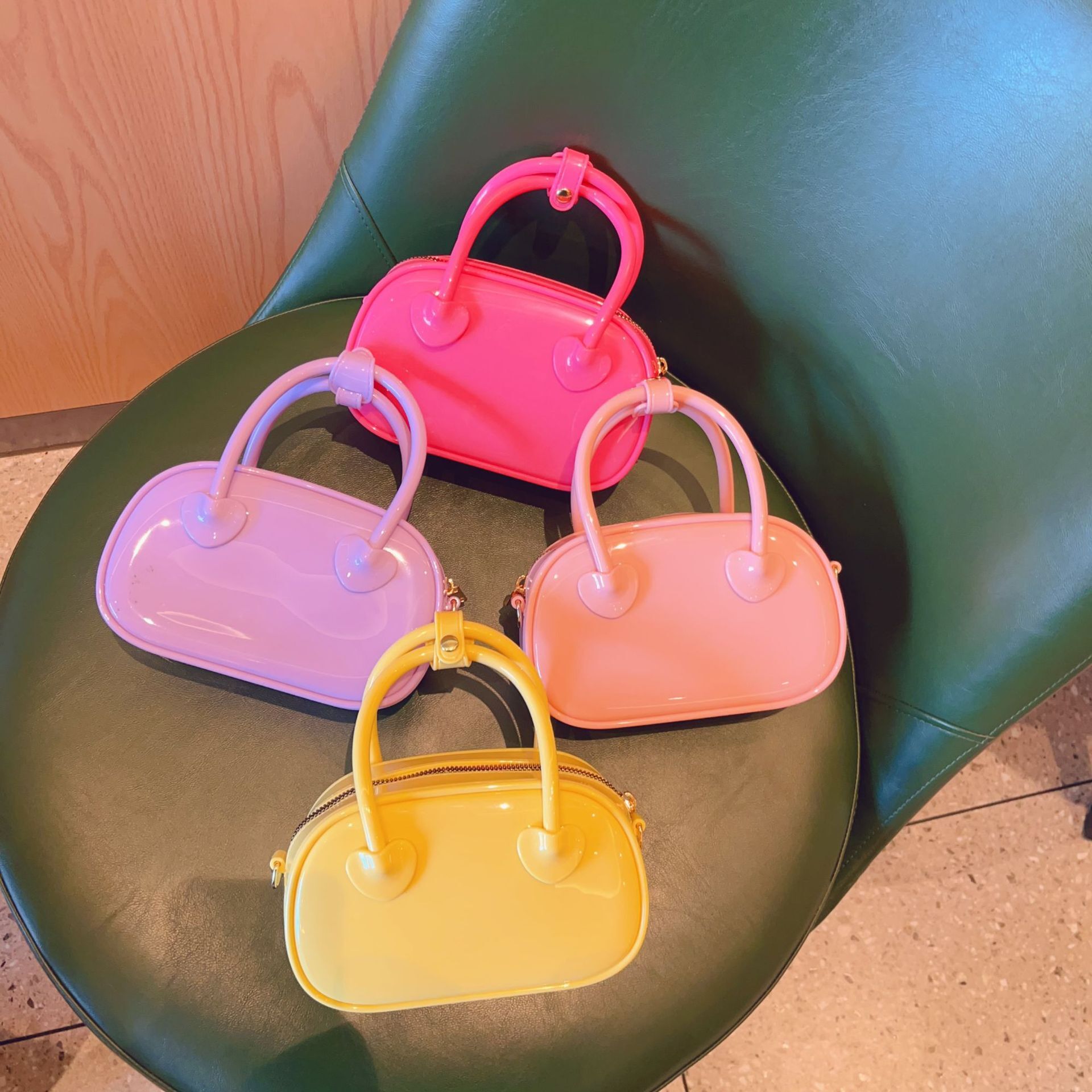 New bag 2025 jelly summer candy color shoulder patch designer mini fashion high-end retro versatile handbag armpit bag