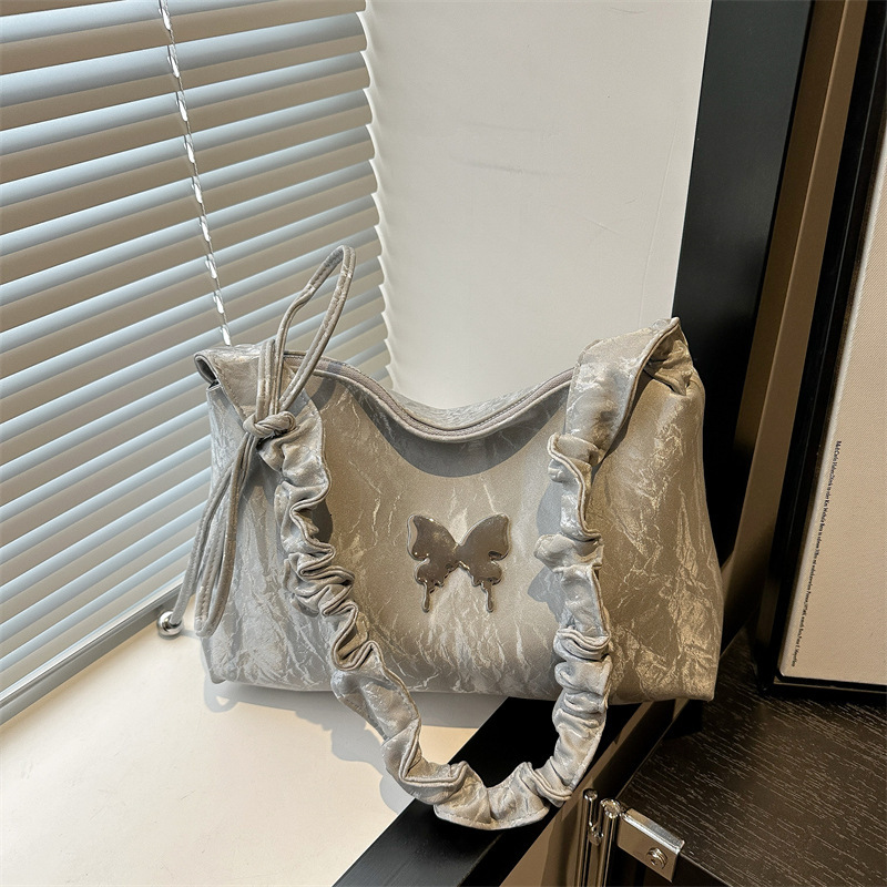 Fashionable Tote New Luxury Bag Free Delivery Designer Bag Women 2025 New Versatile Bow Cross Shoulder Big Bag With High Quality Texture For Commuting
