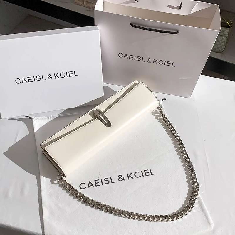 High Quality Textured Leather Square Fashion Chain Women's Handbag Shoulder Underarm Lady Purse Crossbody Casual Bag