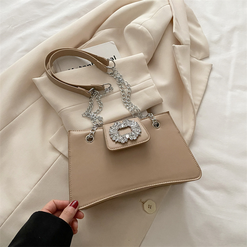 Korean Version Diamond Studded For Women's Summer 2025 New Trendy Fashion Niche Armpit Versatile Chain Shoulder New Free Delivery Luxury Bag Desi