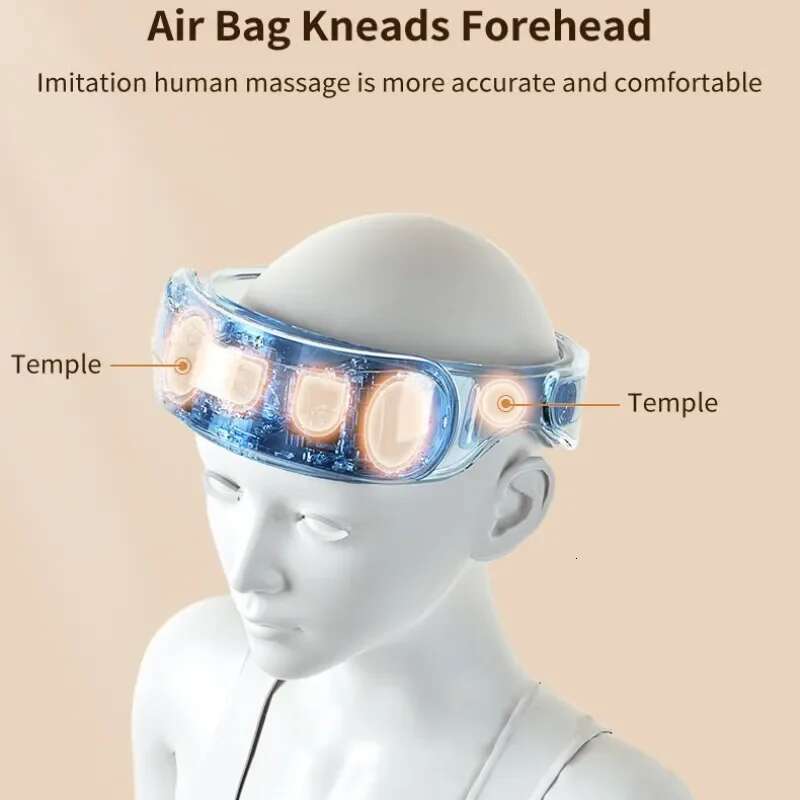 Head Massager Electric Insomnia Release Headache Migraine Stress Relief Sleep Aid Improve Sleeping Therapy hine