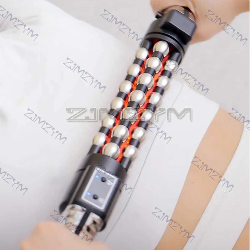 Relaxed Red Light Heated Device 360 Rotating Inner Ball Muscle Relaxation Massage Roller For Whole Body Anti Cellulite