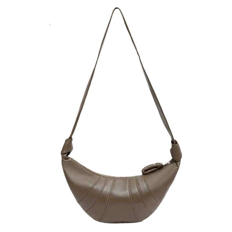 Tote Bag Genuine Leather New Texture Crossbody Bag Neutral Relaxation Bull Horn KQ